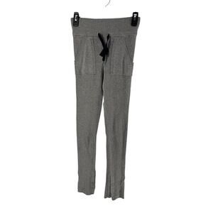 Lululemon Women's Gray Ribbed Find Your Mantra Pants Size Small
